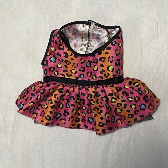 Build a Bear Lot Of 3 Teddy Bear Clothes Silver Romper Blue And Red Dresses - Picture 7 of 14